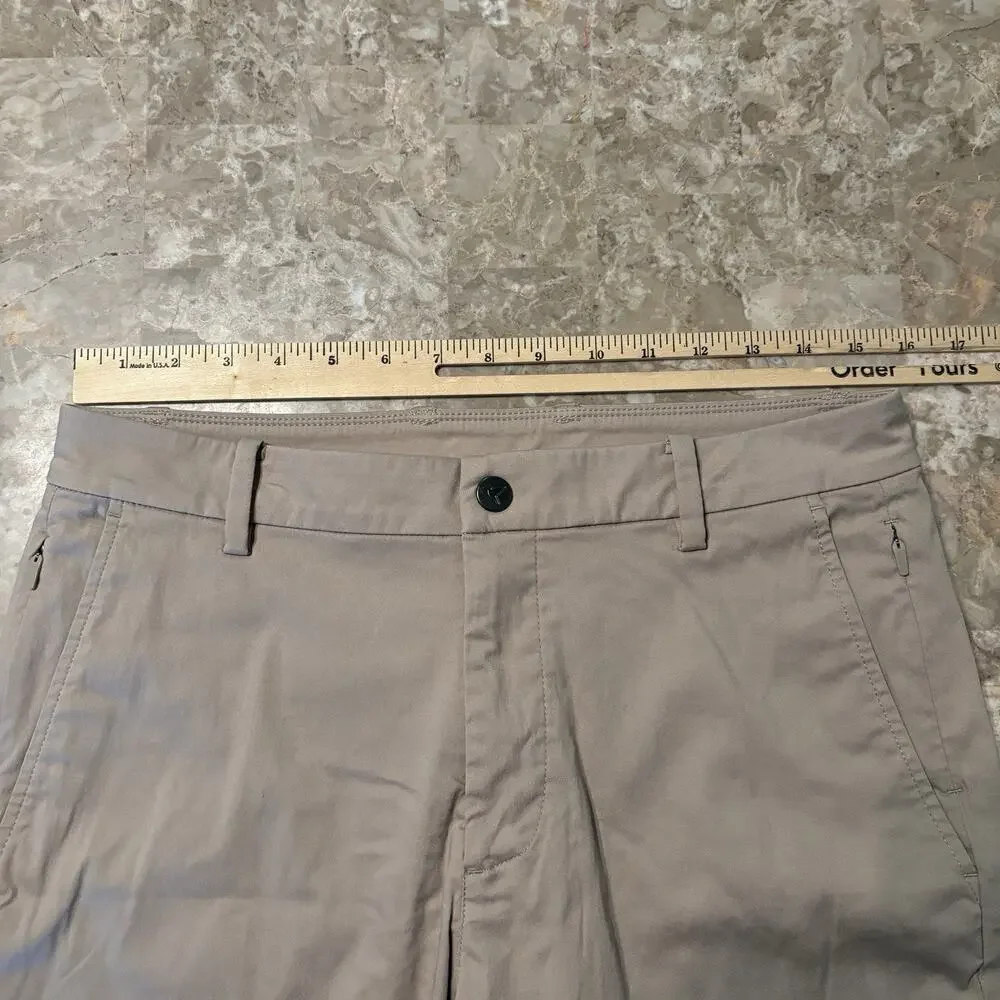 Birddogs Pants Mens 32x30 (Fits 32x28) Tan Lined Stretch Performance Chino Golf - Picture 9 of 14